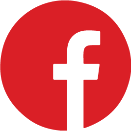 red facebook icon